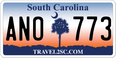 SC license plate ANO773