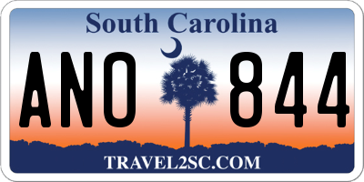 SC license plate ANO844