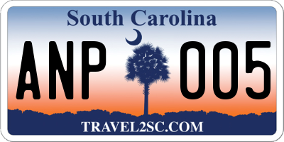 SC license plate ANP005