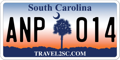 SC license plate ANP014