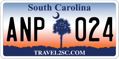 SC license plate ANP024