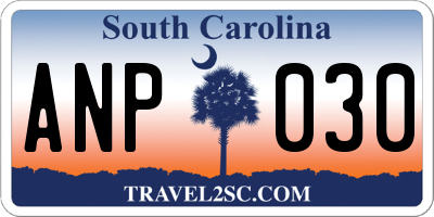 SC license plate ANP030