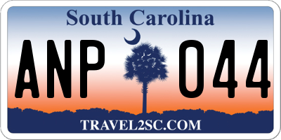 SC license plate ANP044