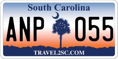 SC license plate ANP055