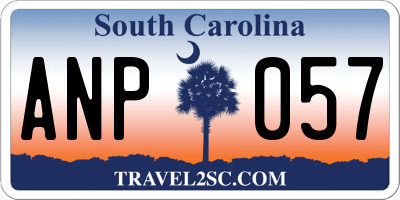 SC license plate ANP057