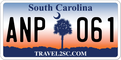 SC license plate ANP061