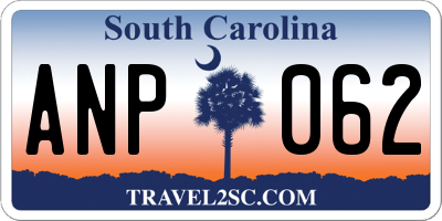 SC license plate ANP062