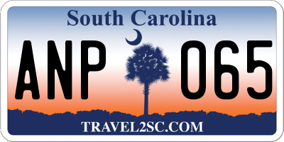 SC license plate ANP065