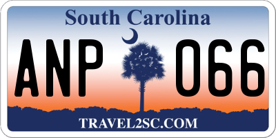 SC license plate ANP066