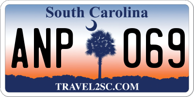 SC license plate ANP069
