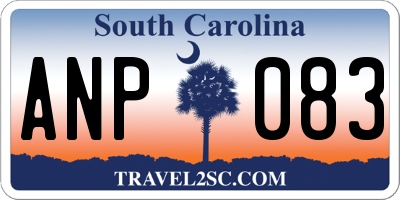 SC license plate ANP083