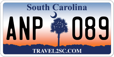 SC license plate ANP089