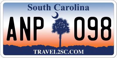 SC license plate ANP098