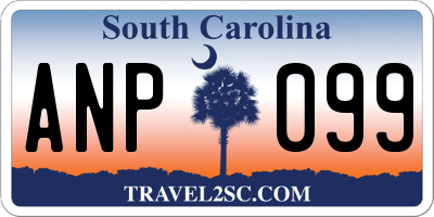 SC license plate ANP099