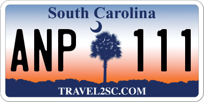 SC license plate ANP111