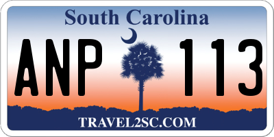 SC license plate ANP113