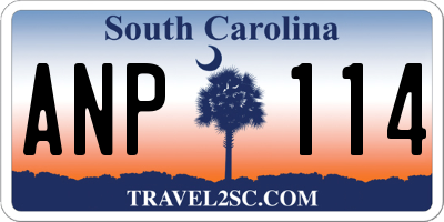SC license plate ANP114