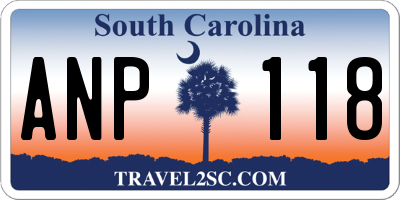 SC license plate ANP118