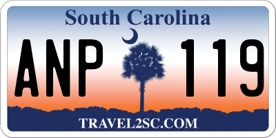 SC license plate ANP119