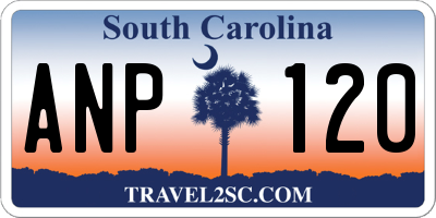 SC license plate ANP120