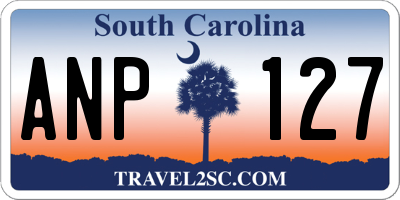 SC license plate ANP127