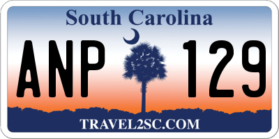 SC license plate ANP129