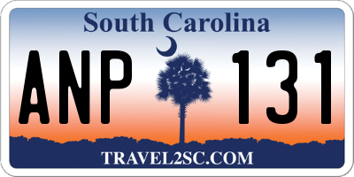 SC license plate ANP131