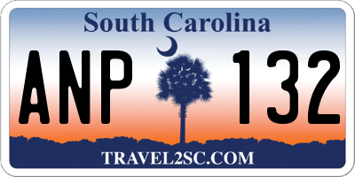 SC license plate ANP132