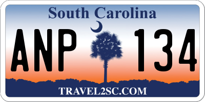 SC license plate ANP134