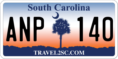 SC license plate ANP140