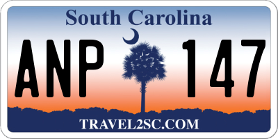 SC license plate ANP147