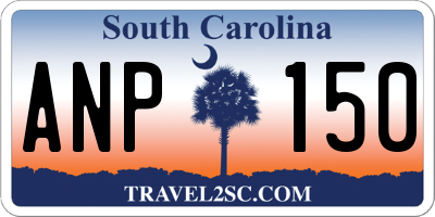 SC license plate ANP150