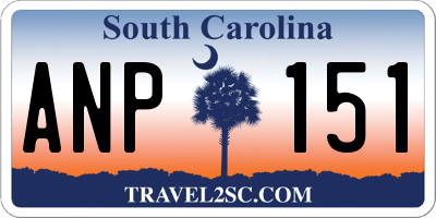 SC license plate ANP151