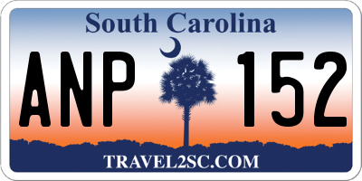 SC license plate ANP152