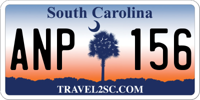 SC license plate ANP156