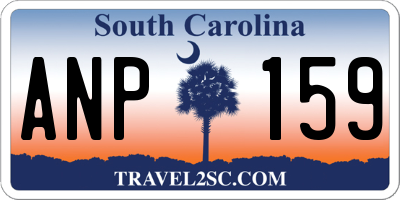 SC license plate ANP159