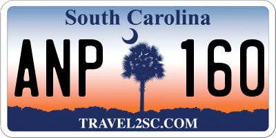 SC license plate ANP160