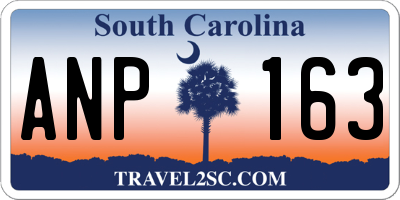 SC license plate ANP163
