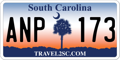 SC license plate ANP173