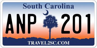 SC license plate ANP201