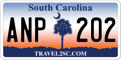 SC license plate ANP202