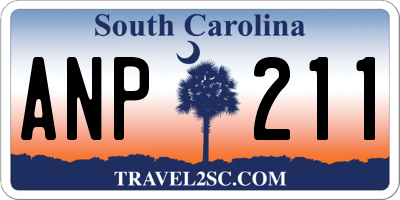 SC license plate ANP211