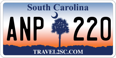 SC license plate ANP220