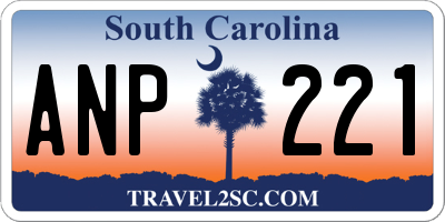 SC license plate ANP221