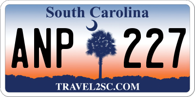 SC license plate ANP227