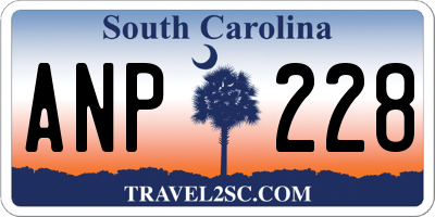 SC license plate ANP228