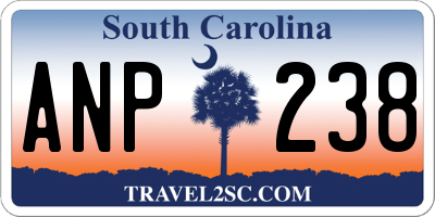 SC license plate ANP238