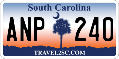 SC license plate ANP240