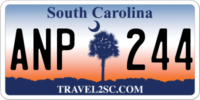 SC license plate ANP244