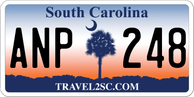 SC license plate ANP248